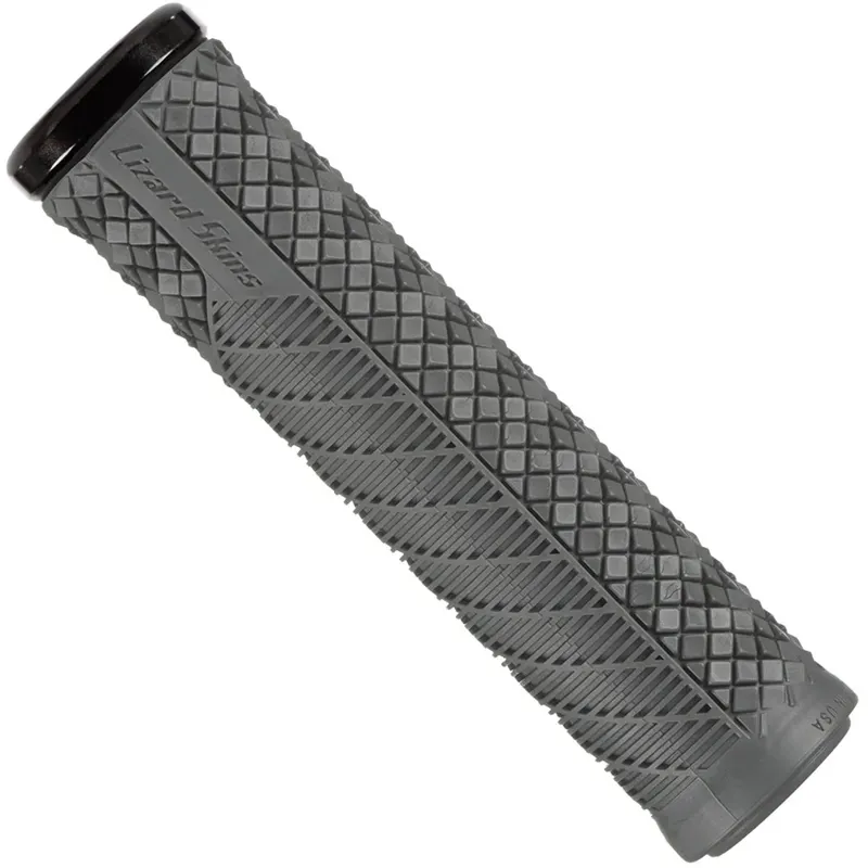 Lizard Skins Charger Evo Single-Clamp Lock-On MTB Grips - Grey 130mm